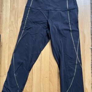 Lululemon Athletica Black Leggings Align Crop 21”
